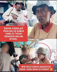 Bapak Sudrajat Dituduh Jual “Spons” sebagai Makanan, Kasus Ini Ramai Disorot Netizen