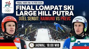 Olimpiade Musim Dingin 2026 – Hasil Lompat Ski Large Hill Putra: Norwegia Raih Emas, Stoch dan Kraft Ikut Podium