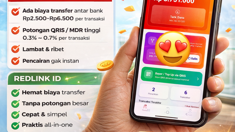Redlink: Aplikasi Pembayaran Tanpa Biaya Admin, Alternatif QRIS yang Lebih Hemat