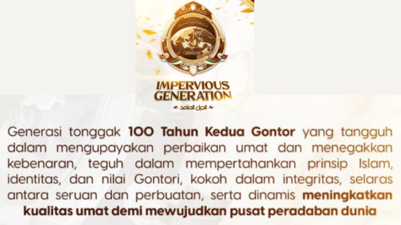 Impervious Generation 2027 Gontor: Filosofi Logo dan Visi Generasi Tangguh