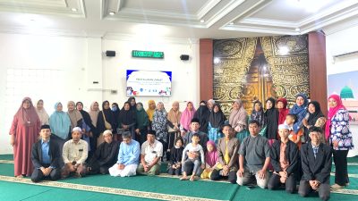 Penyaluran Zakat Parcel Sembako untuk Mustahik, Penggali Kubur, Fardu Kifayah, Guru Ngaji dan Muallaf oleh Masjid Hujan Assalam Bersama AIRNAV