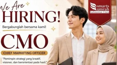 Smarts Umrah Kaltara Buka Lowongan CMO, Fokus Cari Kandidat Ahli Strategi Marketing